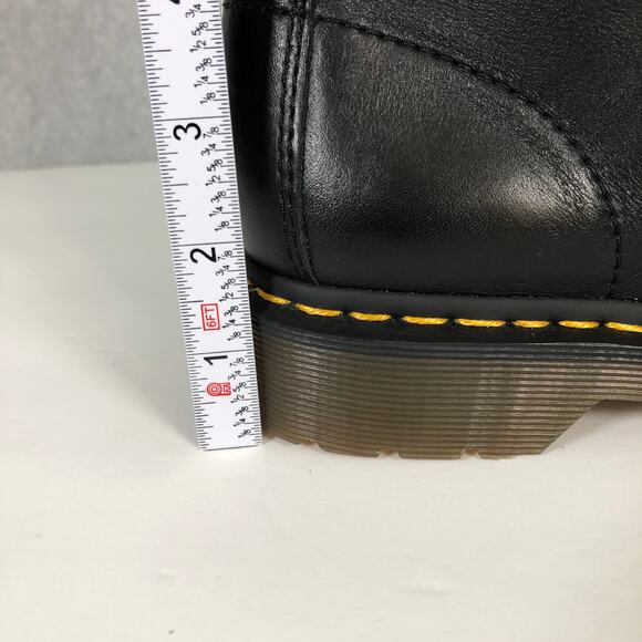 Dr Martens 1B60 Boots Womens US 9 Black Leather 20 Eye Knee High Lace Up EU 41 - Picture 16 of 16